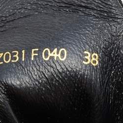 Pre Owned Prada Sport Black Suede High Top Wedge Sneakers Size 38