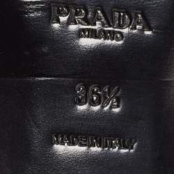 Prada Black Patent Leather Slingback Flats Size 36.5