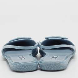 Prada Blue Leather Slingback Flats Size 39.5