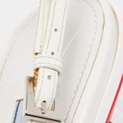Prada White Patent Leather Slingback Pumps Size 39.5