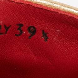 Pre Owned Prada Red Velvet Crystal Embellished Buckle Slides Size 39.5
