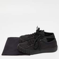 Prada Black Re-Nylon Wheel Cassetta Sneakers Size 38