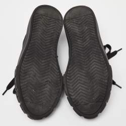 Prada Black Re-Nylon Wheel Cassetta Sneakers Size 38