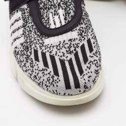 Prada Black/White Fabric  Cloudbust Sneakers Size 38