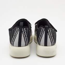 Prada Black/White Fabric  Cloudbust Sneakers Size 38