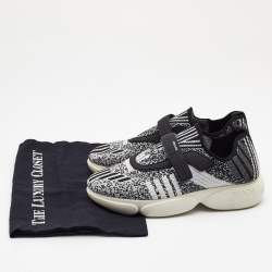 Prada Black/White Fabric  Cloudbust Sneakers Size 38