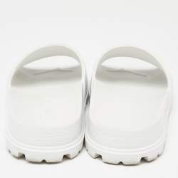 Prada White Rubber Slides Size 39