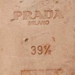 Prada Red Suede Thong Flat Sandals Size 39.5