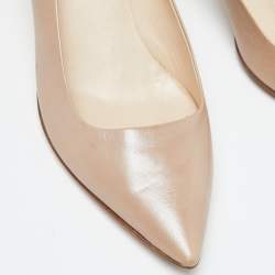 Prada Beige Leather Pointed Toe Pumps Size 39