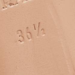 Pre Owned Prada Silver Glitter Smoking Slippers Size 36.5