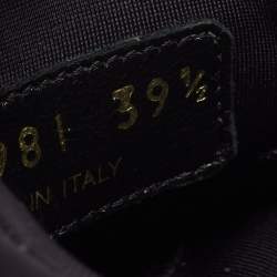 Prada Black Nylon Embellished Low Top Sneakers Size 39.5