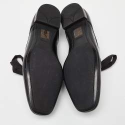 Pre Owned Prada Black Patent Leather Lace Up Derby Size 37