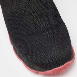 Pre Owned Prada Black Mesh Slip On Sneakers Size 39