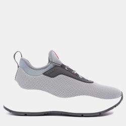Pre Owned Prada Womens Neoprene Grey / White / Black EU 35 / UK 2