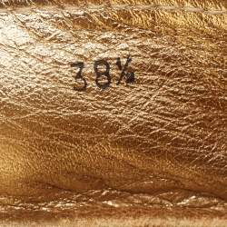 Pre Owned Prada White Leather Cap Toe Espadrille Flats Size 38.5