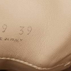 Pre Owned Prada Cream Padded Leather Loafer Flat Mules Size 39
