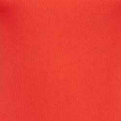 Preen By Thornton Bregazzi Red Jersey One Shoulder Bodycon Dress M