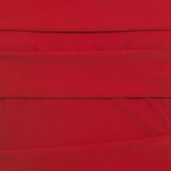 Preen by Thornton Bregazzi Ruby Red Asymmetric Bandage Detail Dew Bodycon Dress L