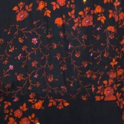 Preen Line Navy Blue Flower Print Viscose Vivian Dress L