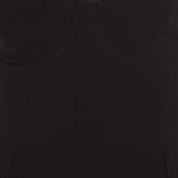 Preen by Thornton Bregazzi Black Pleated Corset Ted Felini Dress M