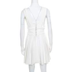 Preen by Thornton Bregazzi White Stretch Bandeau Harness Dress L