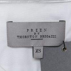 Preen by Thornton Bregazzi Multicolor Digital Floral Print Cotton Warren Sleeveless Shirt XS