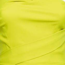 Pre Owned فستان كوكتيل برين باي ثرونتون بريغازي اخضر سيترس سترتش S