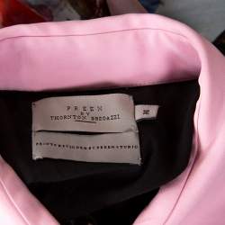 Pre Owned Preen by Thornton Bregazzi Multicolor Floral Print Sheer Georgette Shirt Dress M