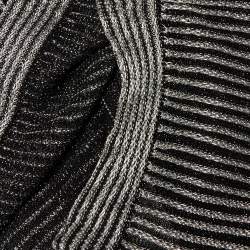 Pre Owned Proenza Schouler Black /Sliver Lurex Knit Sheer Maxi Skirt XS