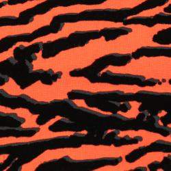 Proenza Schouler Multicolor Tiger Stripe Flocked Print Cut Out Dress S