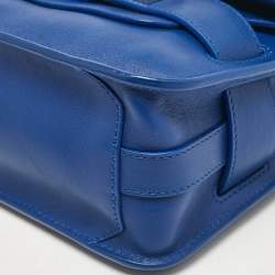 Pre Owned Proenza Schouler Blue Leather Mini Classic PS11 Shoulder Bag