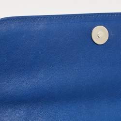 Pre Owned Proenza Schouler Blue Leather Mini Classic PS11 Shoulder Bag