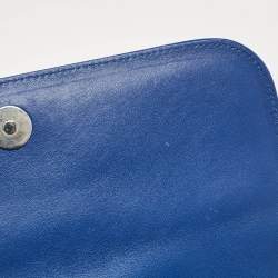 Pre Owned Proenza Schouler Blue Leather Mini Classic PS11 Shoulder Bag