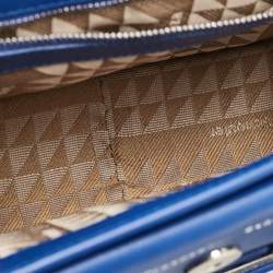 Pre Owned Proenza Schouler Blue Leather Mini Classic PS11 Shoulder Bag