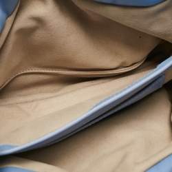 Pre Owned Proenza Schouler Light Blue Leather Puffy Tobo Chain Bag