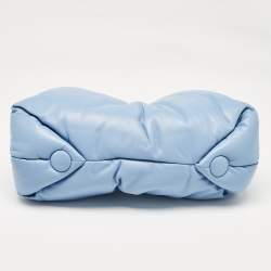 Pre Owned Proenza Schouler Light Blue Leather Puffy Tobo Chain Bag