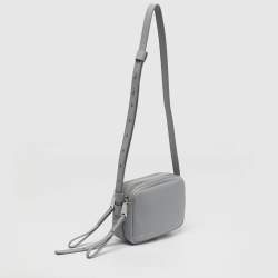 Pre Owned Proenza Schouler White Label Watts Grey Leather Camera Shoulder Bag