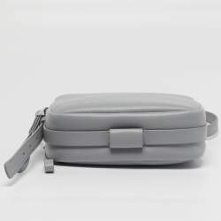 Pre Owned Proenza Schouler White Label Watts Grey Leather Camera Shoulder Bag