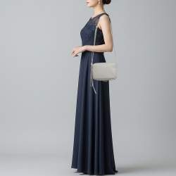 Pre Owned Proenza Schouler White Label Watts Grey Leather Camera Shoulder Bag