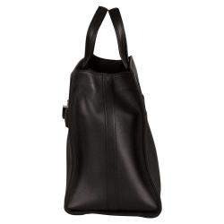 Pre Owned Proenza Schouler Black Leather Large PSII Wide Tote