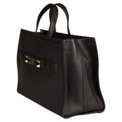 Pre Owned Proenza Schouler Black Leather Large PSII Wide Tote