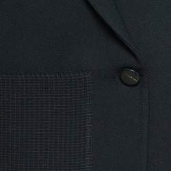 Proenza Schouler Black Wool Double Breasted Crop Jacket S