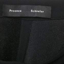 Pre Owned Proenza Schouler Black Crepe Wide Leg Trousers S