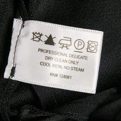 Pre Owned Proenza Schouler Black Crepe Wide Leg Trousers S