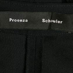 Pre Owned Proenza Schouler Black Crepe Wide Leg Trousers S