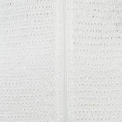 Pre Owned توب برونزا شولر شيرينغ أبيض دانتيل إنجليزي متوسط