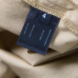 Pre Owned Proenza Schouler Khaki Green Cotton Tiered Tea Length Sleeveless Dress S