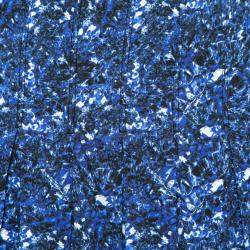 Pre Owned Proenza Schouler Blue and Black Micro Printed Silk Georgette Pleated Skirt S