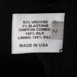 Pre Owned Proenza Schouler Brown Jungle Leaf Print Draped Halter Midi Dress S