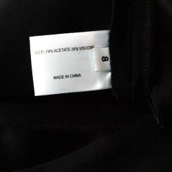 Pre Owned Proenza Schouler Black Crepe Waist Tie Detail Wide Leg Trousers M 